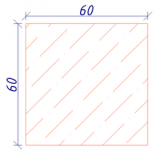 Брусок строганный сращенный 60х60х3,0 м