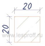 Брусок мебельный сращенный 20х20х2,5м