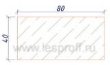 Брусок мебельный сращенный 40х80х3,0 м
